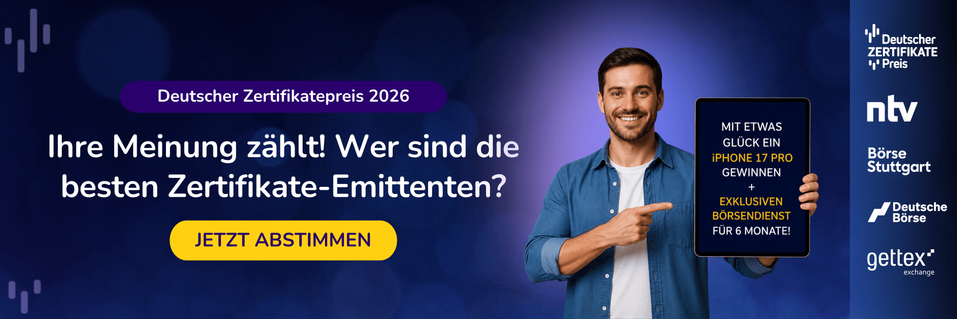 Banner Deutscher Zertifikatepreis 2026